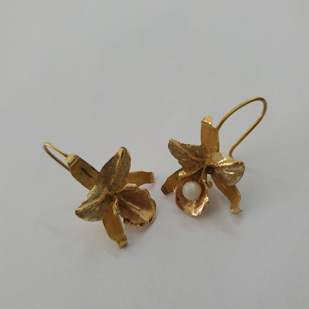 ARETES PAR ORO 18 K 3.3 GRMS (SEMINUEVO)