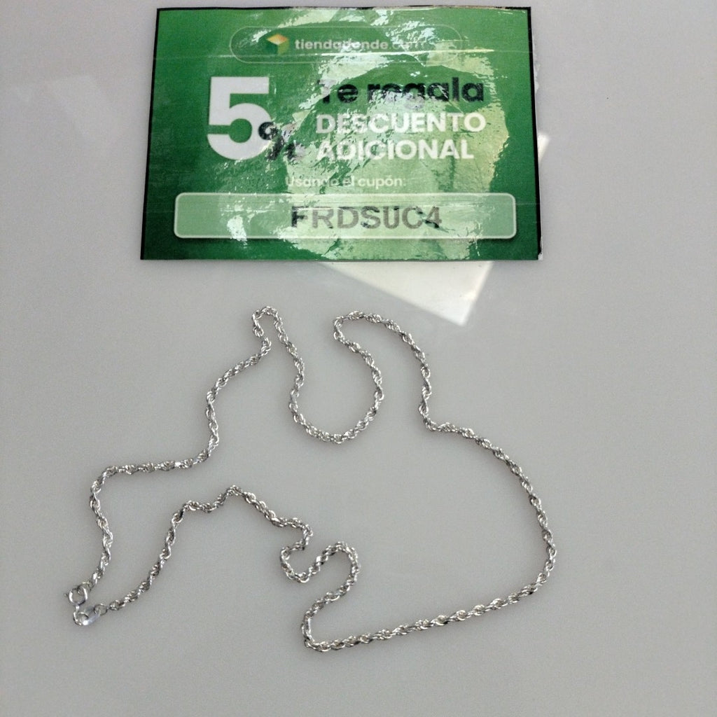 CADENA TORZAL PLATA .925 50 CM 8.52 GR (NUEVO)