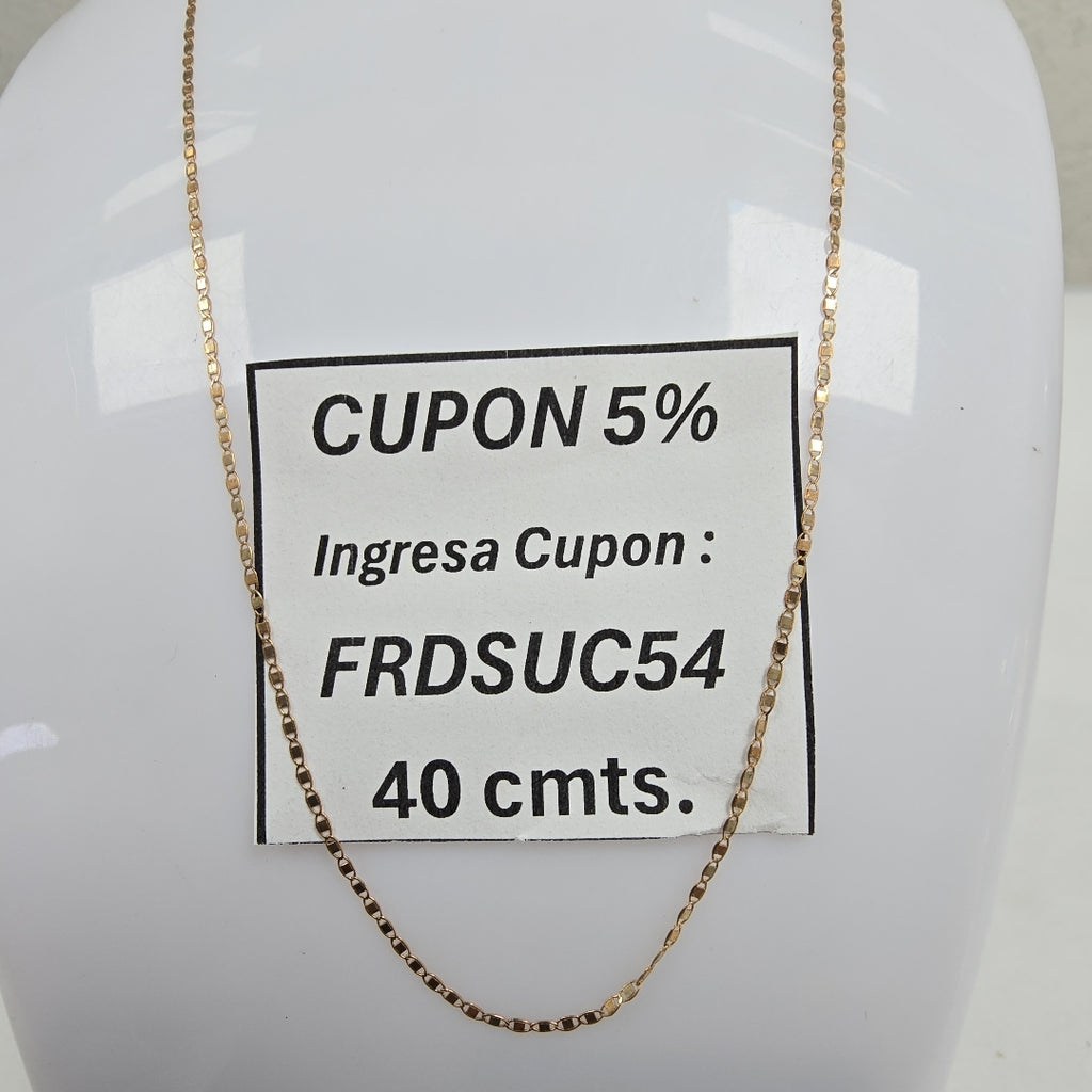 CADENA ORO 10 K 0,90 GRMS (SEMINUEVO)