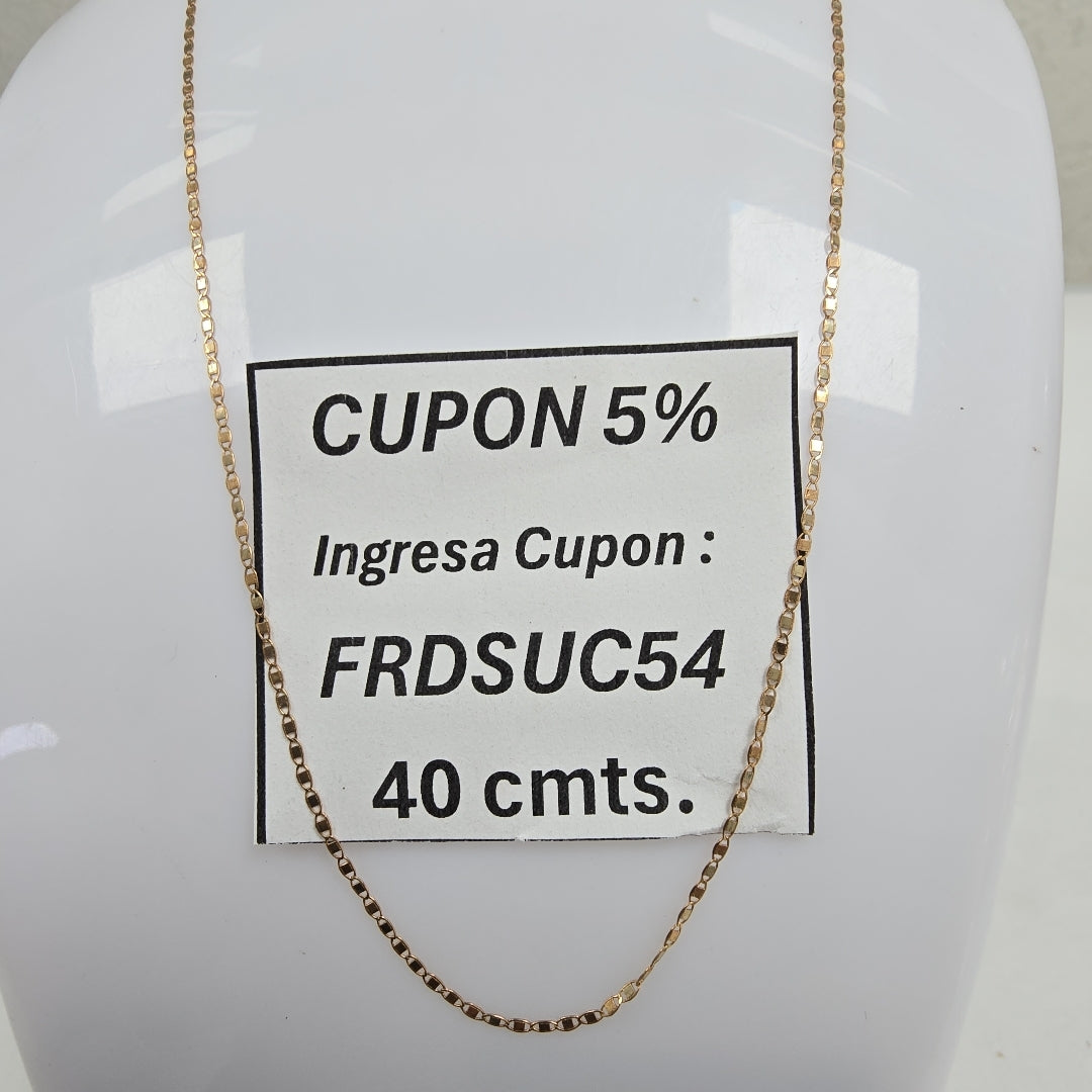 CADENA ORO 10 K 0,90 GRMS (SEMINUEVO)