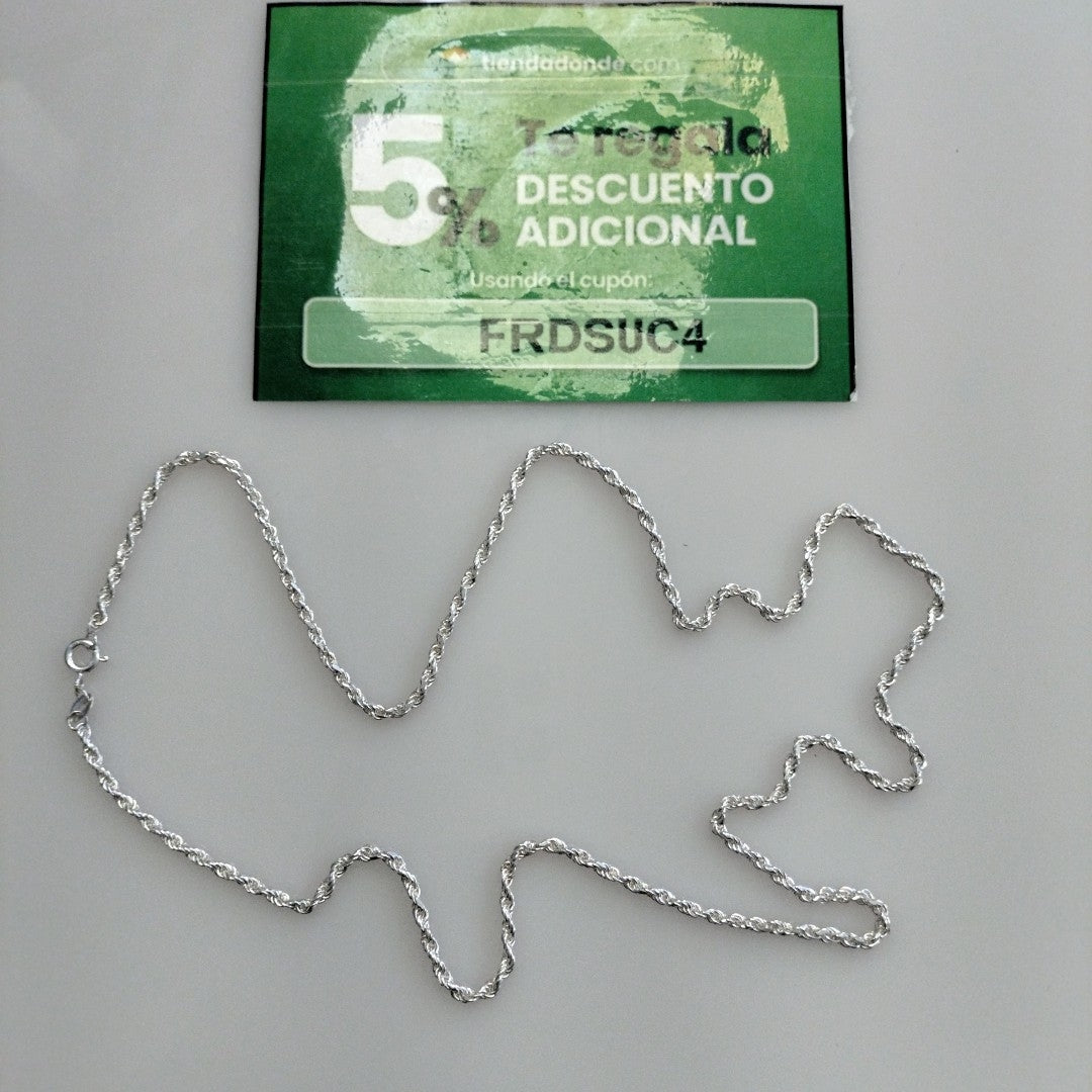 CADENA TORZAL PLATA .925 60 CM 10.32 GR (NUEVO)