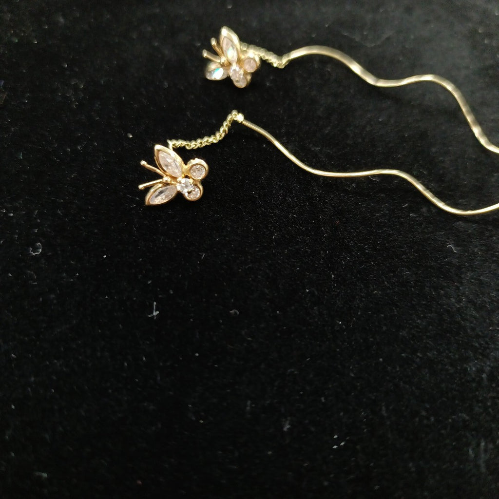 ARETES PAR ORO 14 K 1,20 GRMS (SEMINUEVO)
