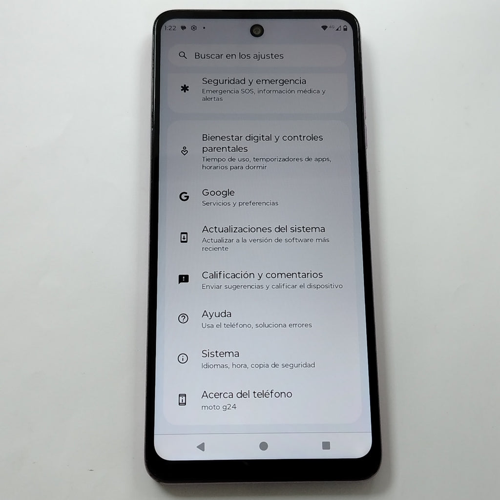 CELULAR MOTOROLA MOTO G24 XT2423-1 (2024) 256 GB 4 GB RAM (SEMINUEVO)