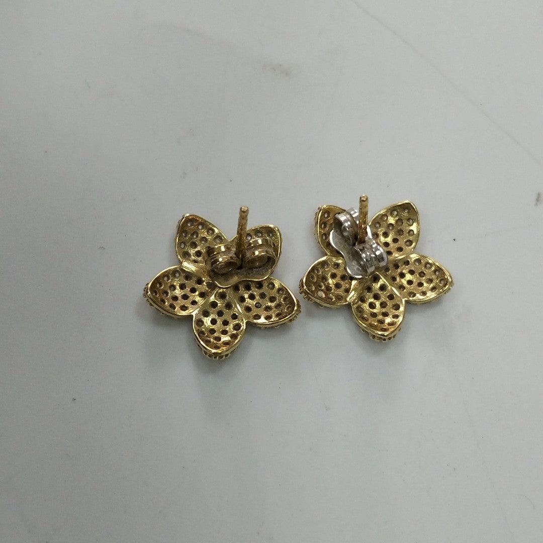 BROQUELES PAR ORO 14 K 2,20 GRMS (SEMINUEVO)