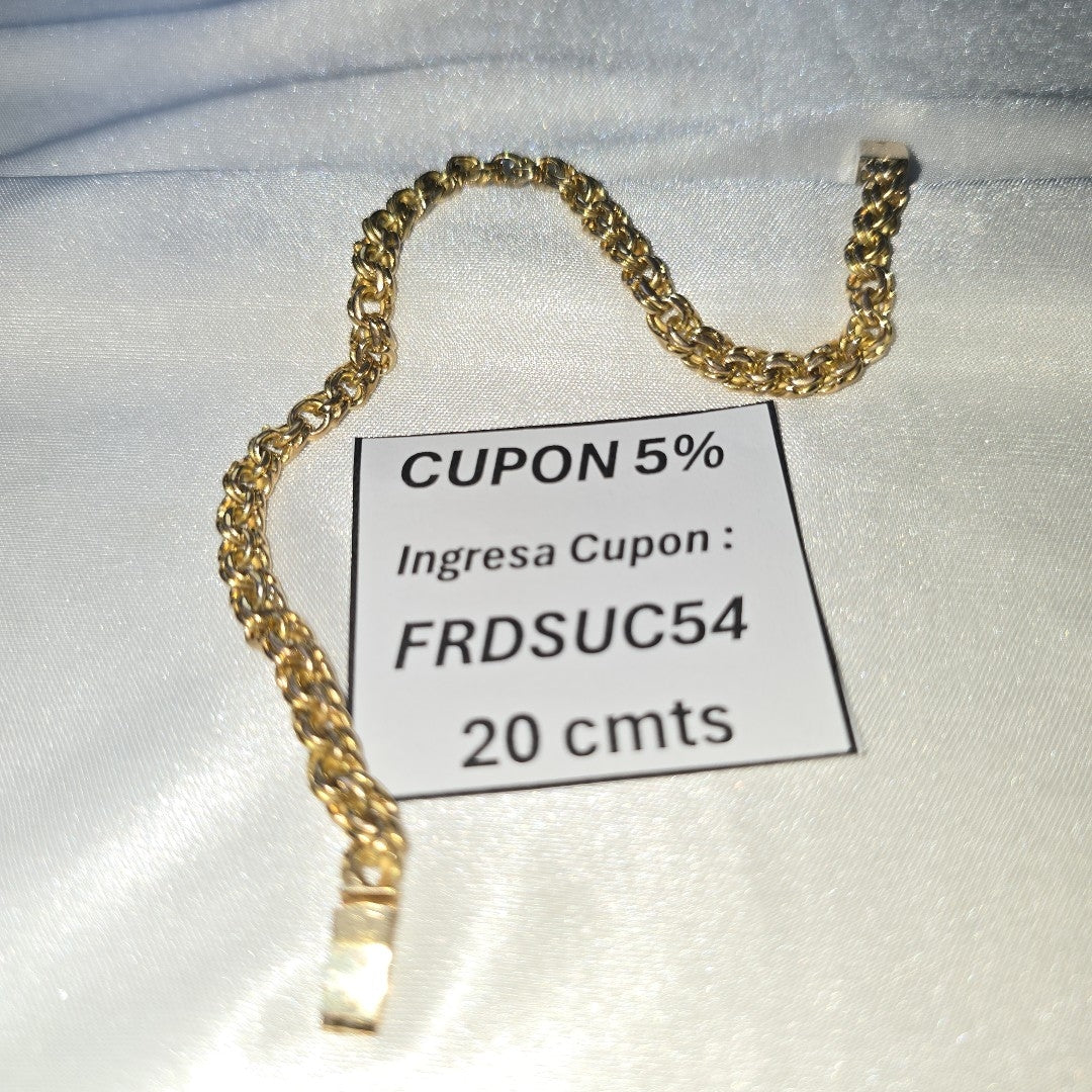 PULSERA ORO 14 K 12.3 GRMS (SEMINUEVO)