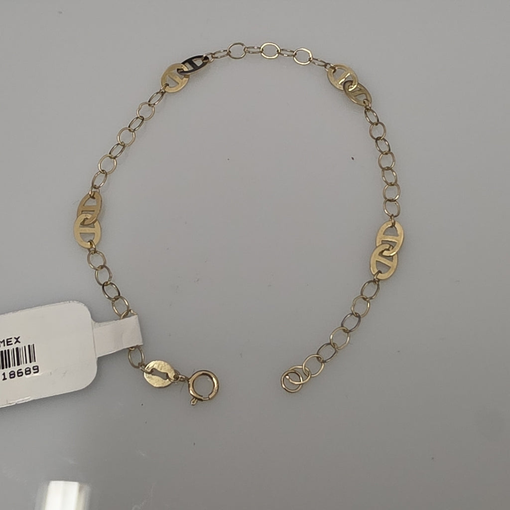 PULSERA ESPECIAL 14K 18 CM 1.5 GR (NUEVO)