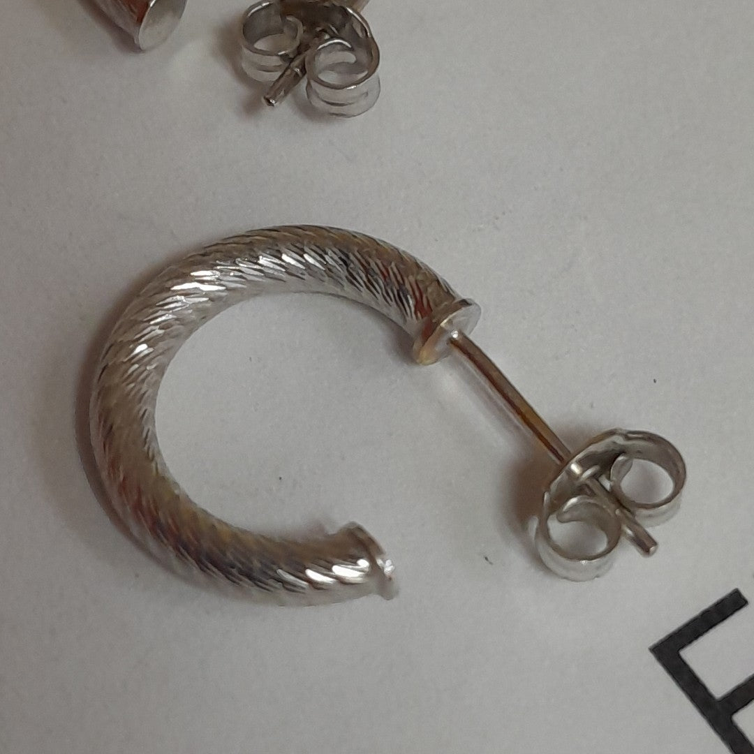 BROQUELES PAR ORO BLANCO 14 K 2,70 GRMS (SEMINUEVO)