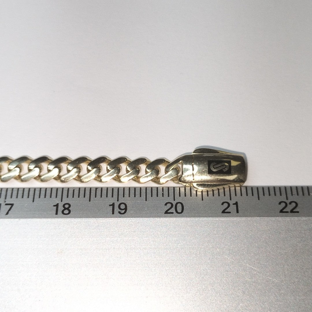 PULSERA CABALLERO MONACO ORO 14K 6.3 (NUEVO)