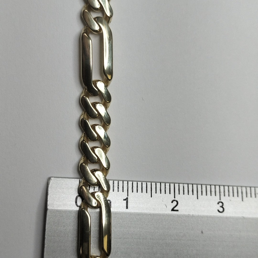 PULSERA CABALLERO MONACO ORO 10K 7.2 (NUEVO)