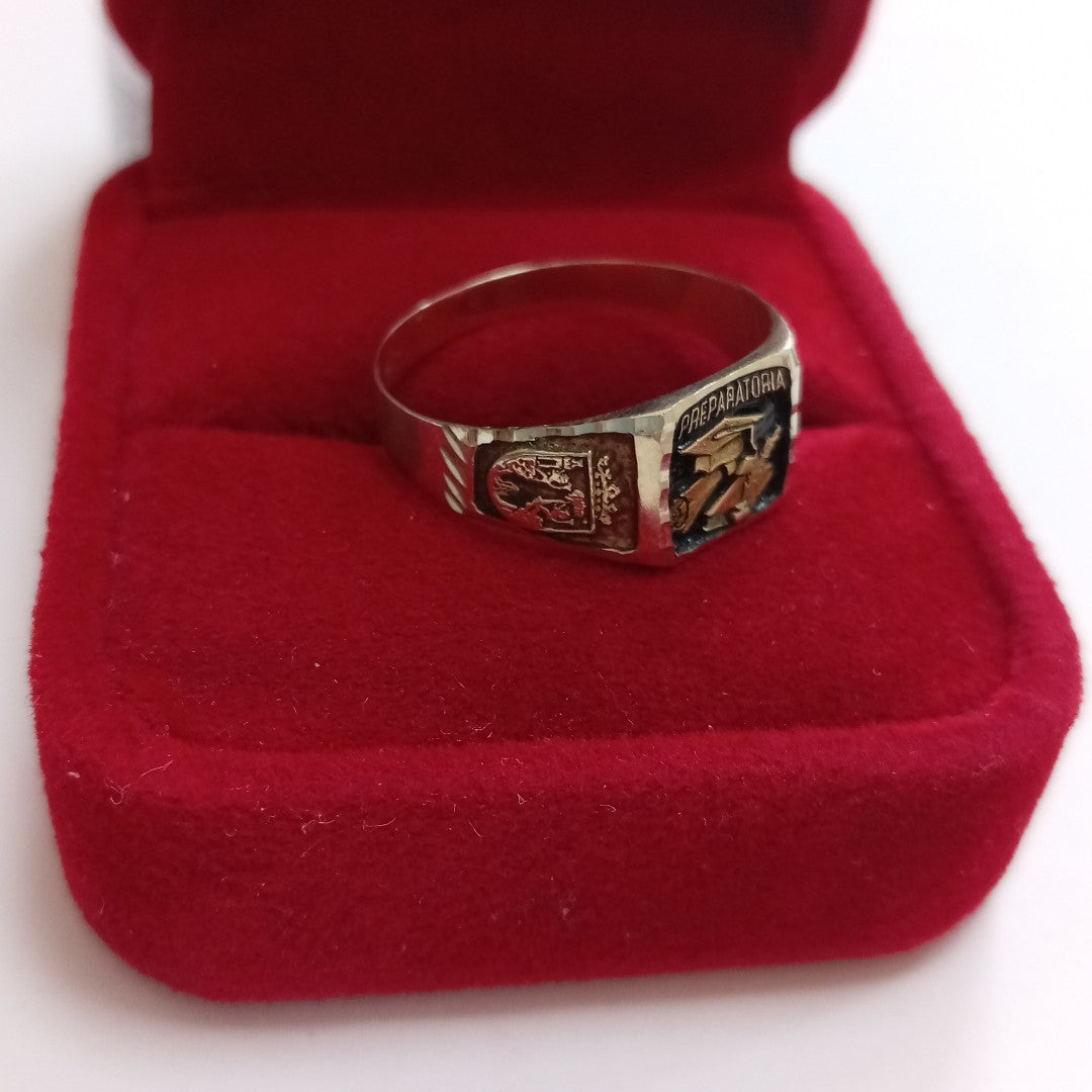 ANILLO DE GRADUACIÓN ORO 8 K 2,20 GRMS (SEMINUEVO)