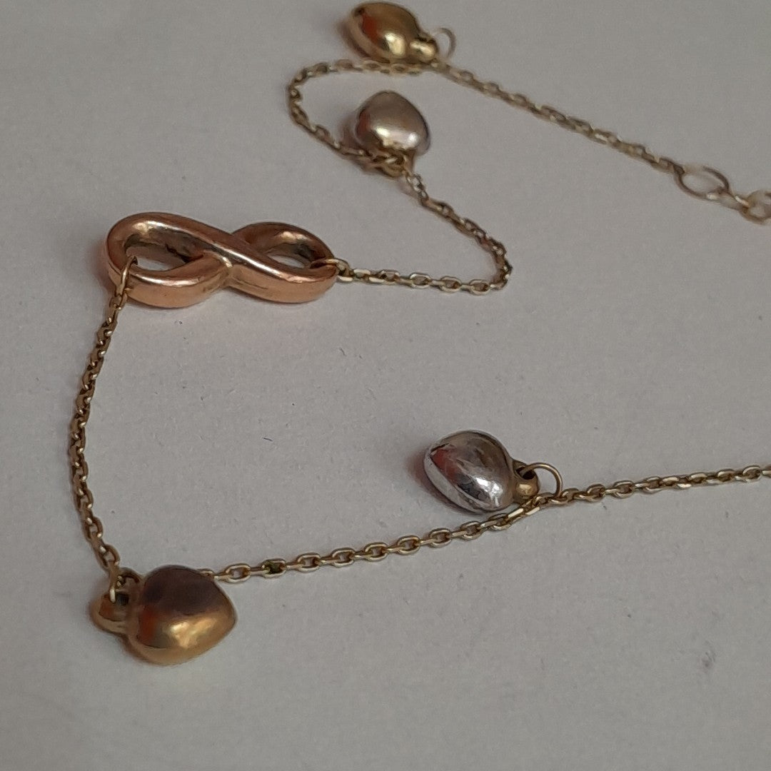 PULSERA ORO COMBINADO 10 K 2,00 GRMS (SEMINUEVO)