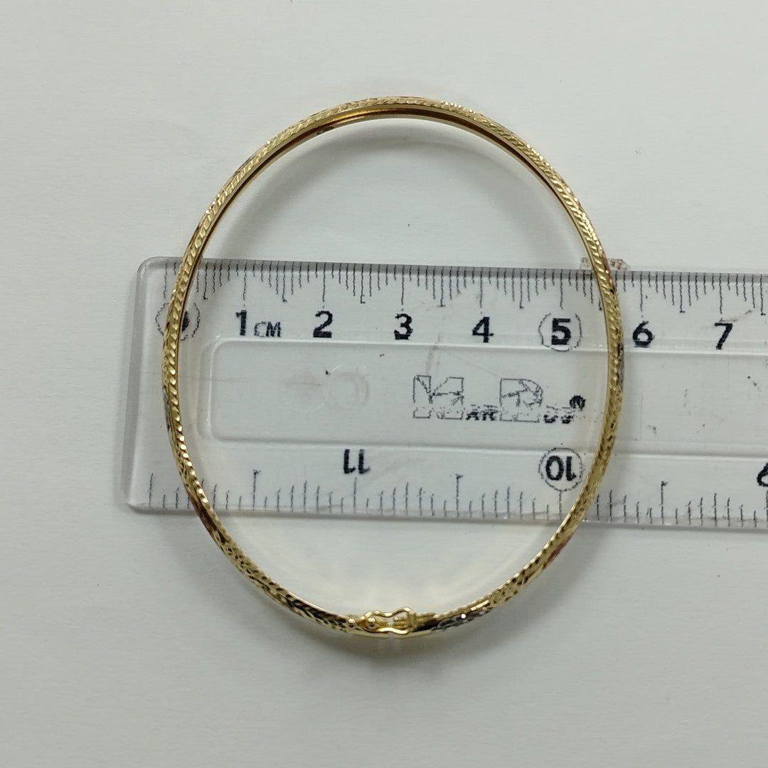 PULSERA RIGIDA ORO 14 K 3.3 GRMS (SEMINUEVO)