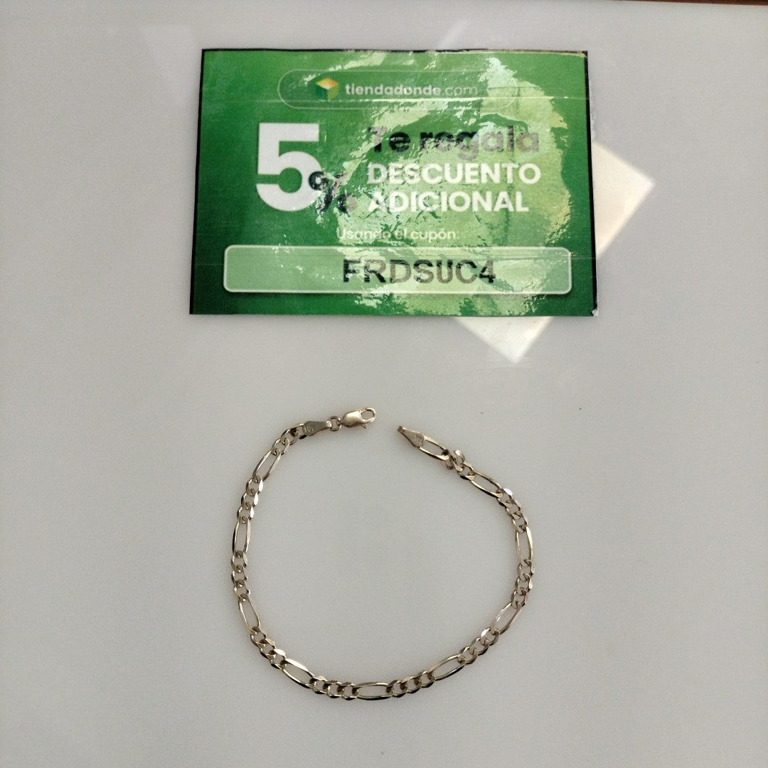 PULSERA TEJIDO 3X1 4.9G 21 CM 14K (NUEVO)