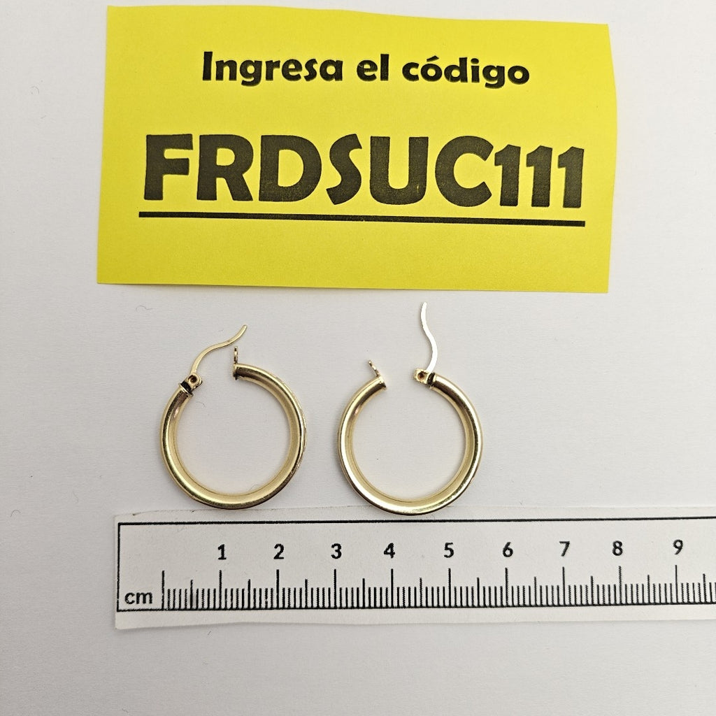 ARRACADAS PAR ORO 14 K 5.2 GRMS (SEMINUEVO)