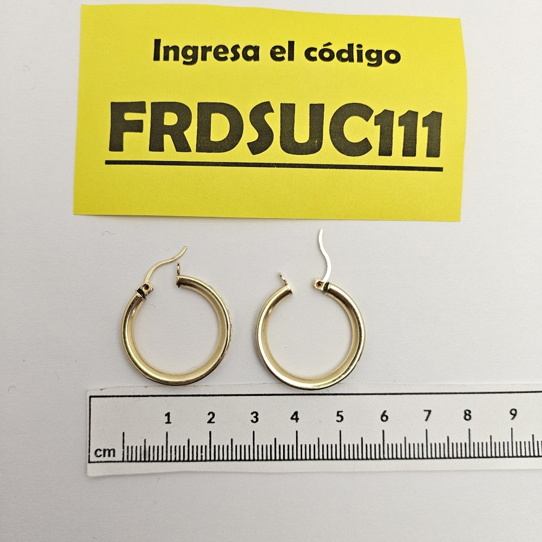 ARRACADAS PAR ORO 14 K 5.2 GRMS (SEMINUEVO)