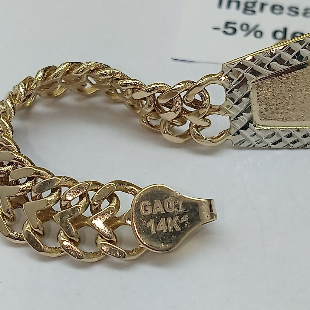 PULSERA ESCLAVA 14K 21 CM 13.2 GR (NUEVO)