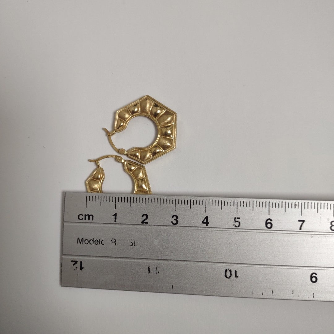 ARRACADAS PAR ORO 14 K 2.4 GRMS (SEMINUEVO)