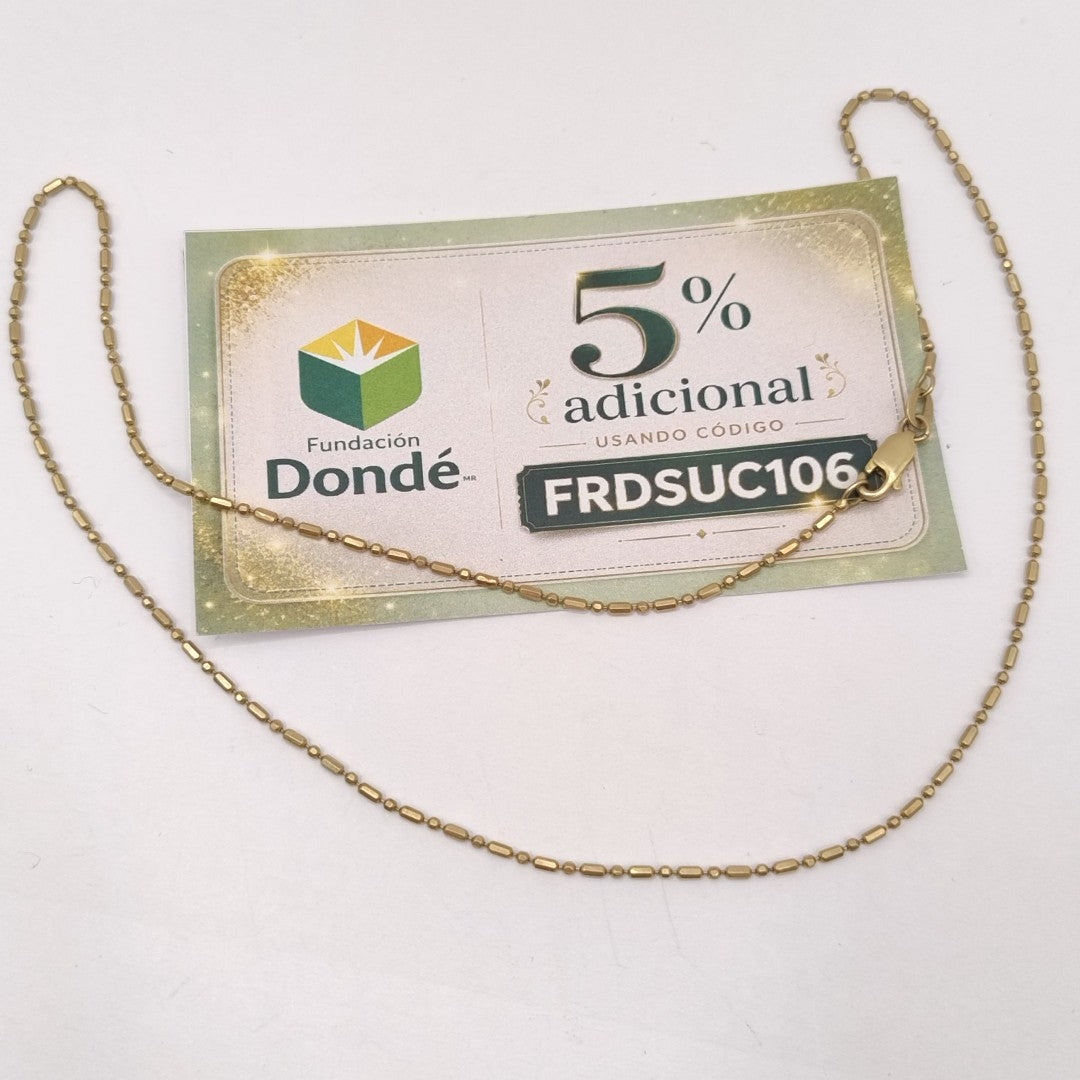 CADENA ORO 14 K 3.9 GRMS (SEMINUEVO)
