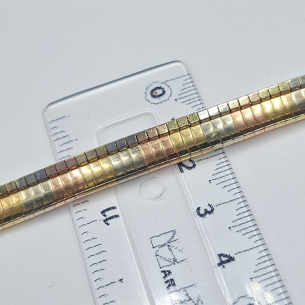 PULSERA ORO, ORO COMBINADO 14 K 16.5 GRMS (SEMINUEVO)