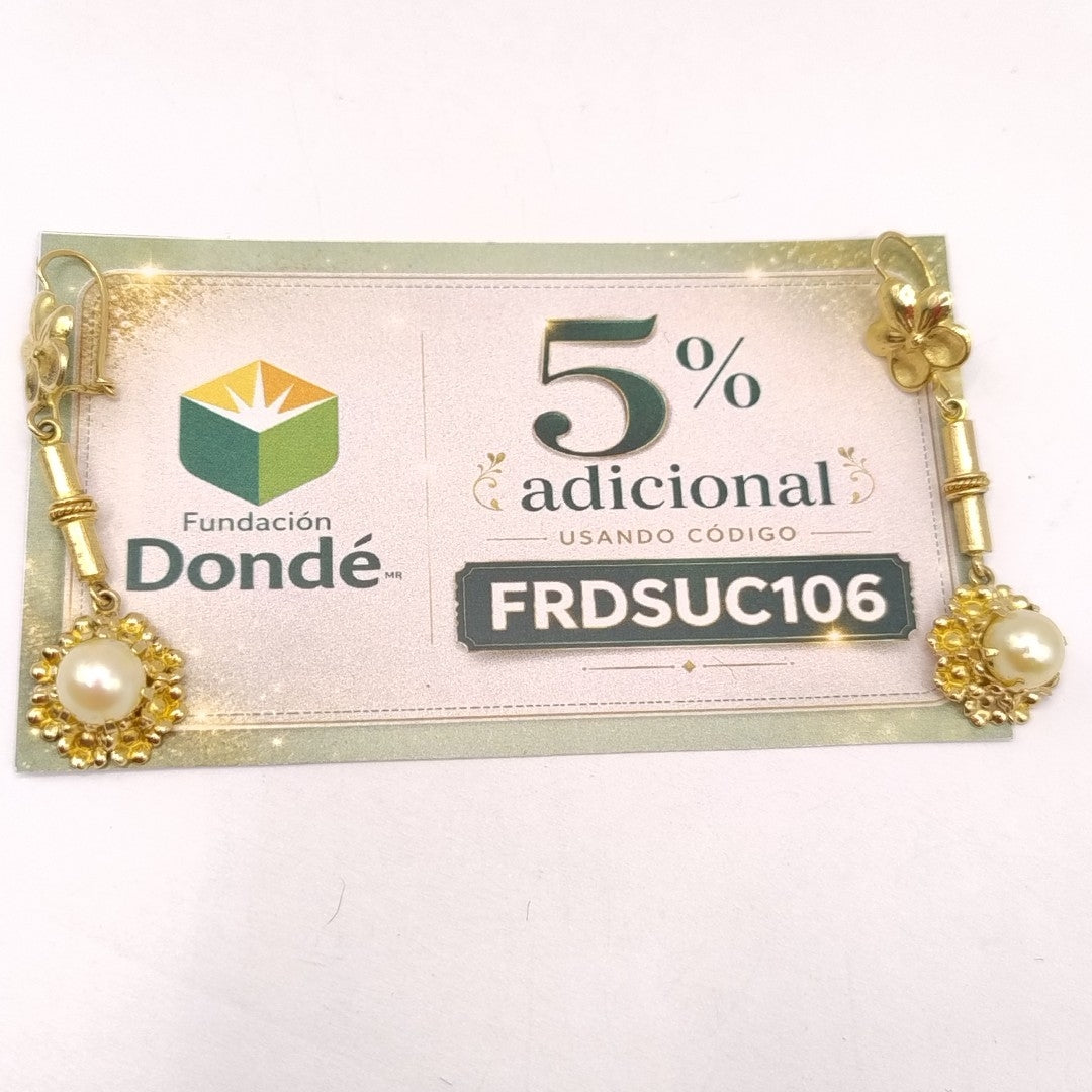 ARETES PAR ORO 10 K 5 GRMS (SEMINUEVO)