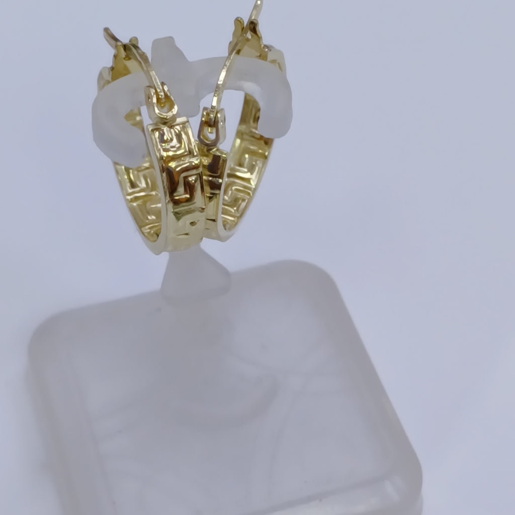 ARETES ARRACADAS FIG GRECAS 14K 1.7 GR (NUEVO)