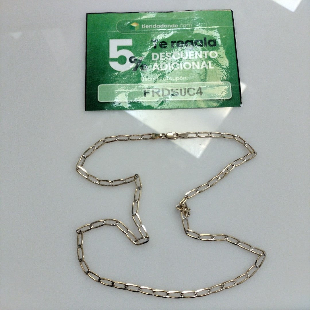 CADENA TEJIDO ESLABONES 11.1G 55 CM 14K (NUEVO)