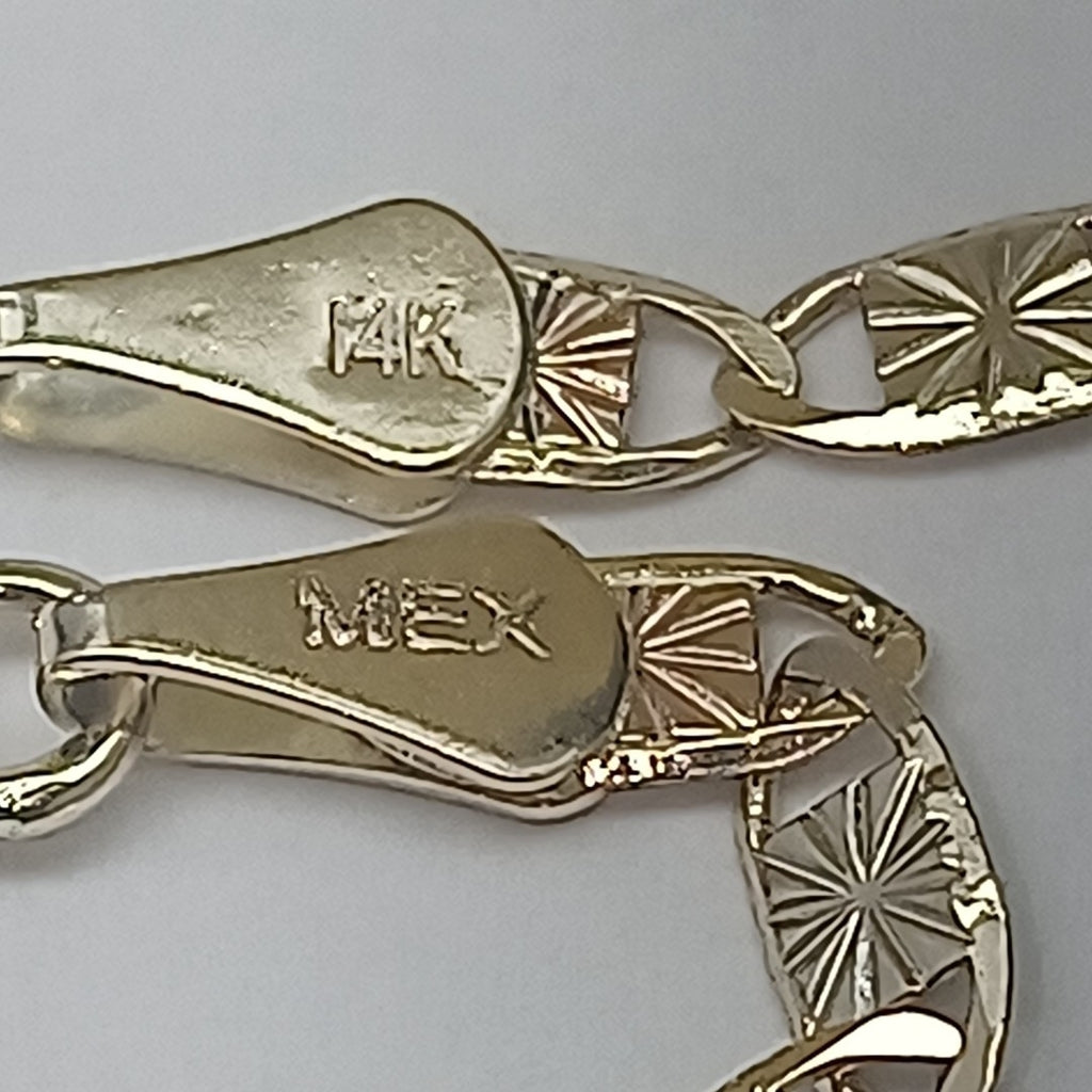 PULSERA GUCHI 14K 18 CM 2.9 GR (NUEVO)