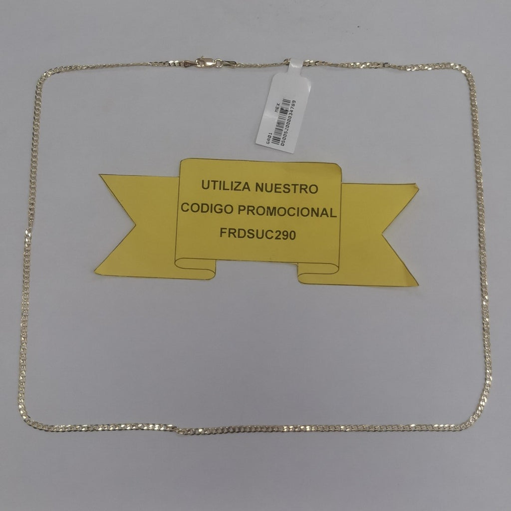 CADENA BARBADA 14K 60 CM 5.9 GR (NUEVO)