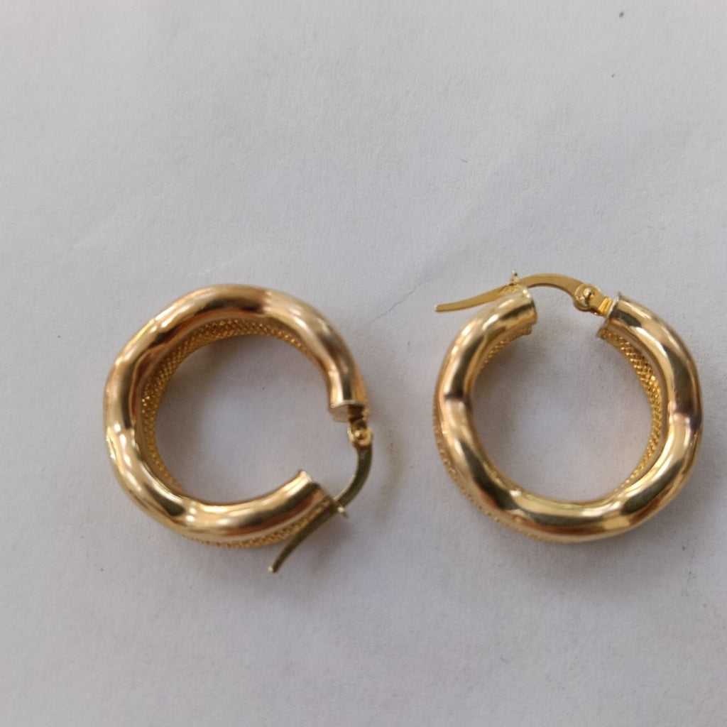 ARRACADAS PAR ORO 14 K 3,90 GRMS (SEMINUEVO)