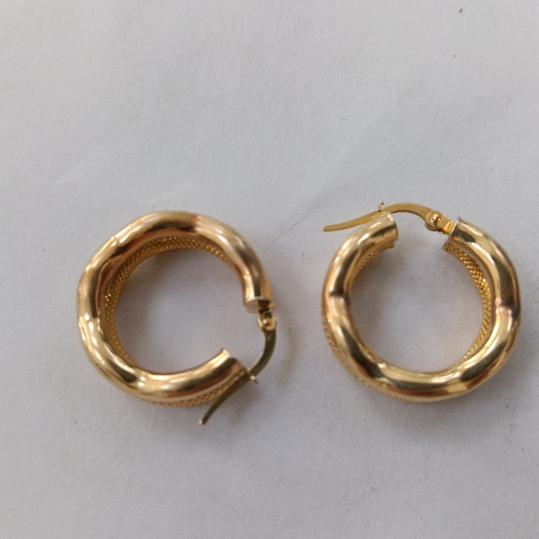 ARRACADAS PAR ORO 14 K 3,90 GRMS (SEMINUEVO)