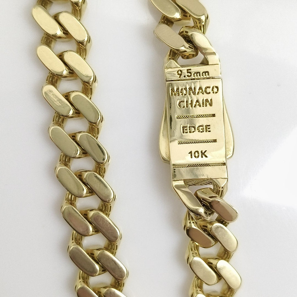 PULSERA CABALLERO MONACO ORO 10K 12.8 (NUEVO)