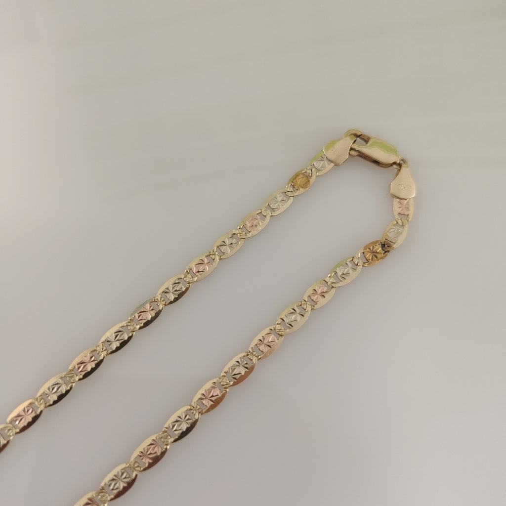 CADENA ORO, ORO COMBINADO 14 K 9.2 GRMS (SEMINUEVO)