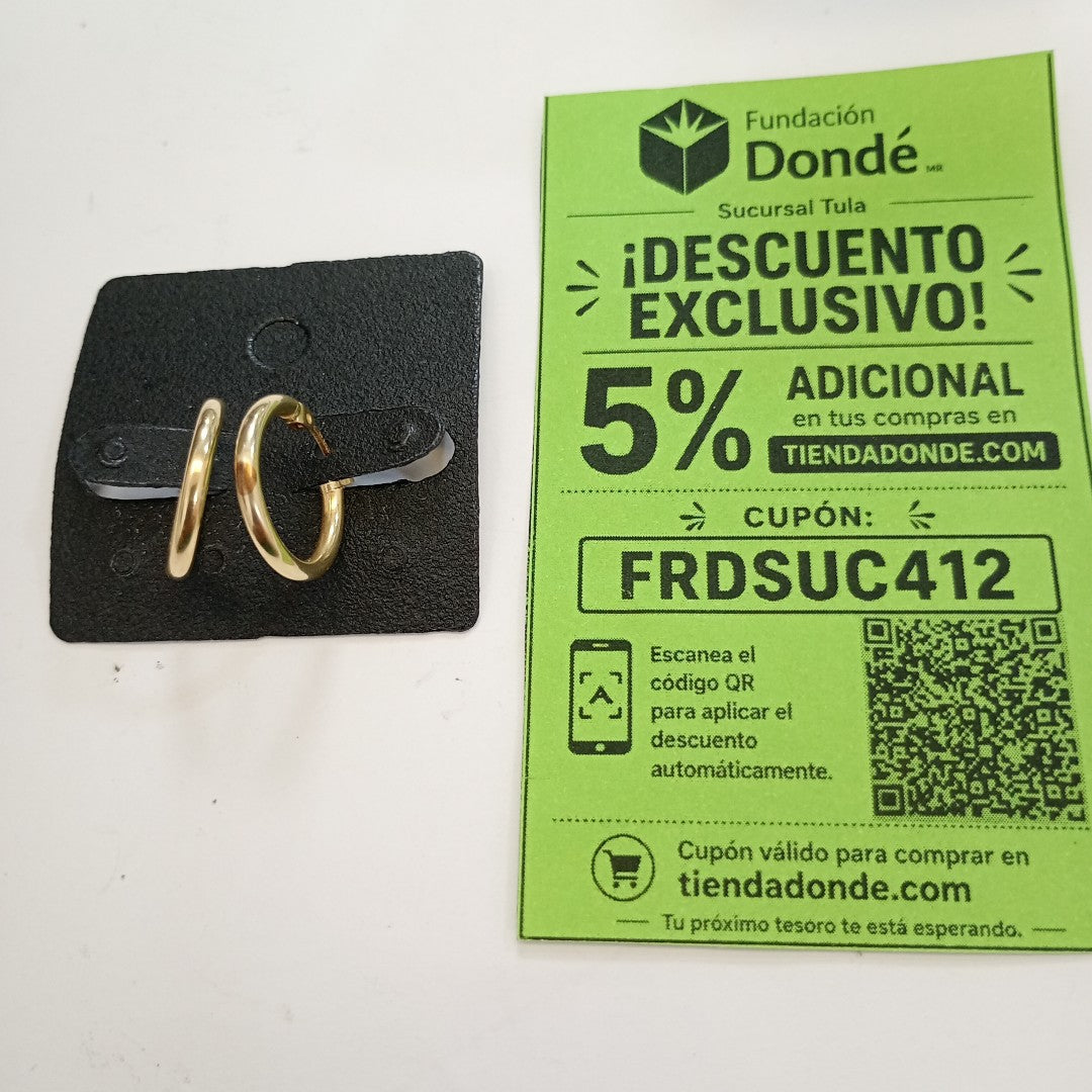 ARRACADAS PAR ORO 14 K 1,60 GRMS (SEMINUEVO)