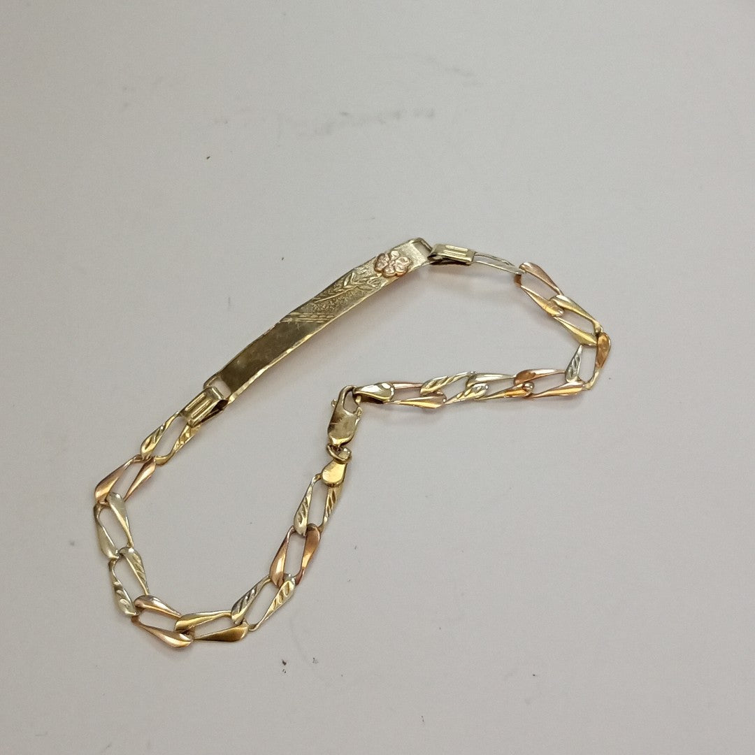 ESCLAVA ORO COMBINADO 14 K 3,40 GRMS (SEMINUEVO)