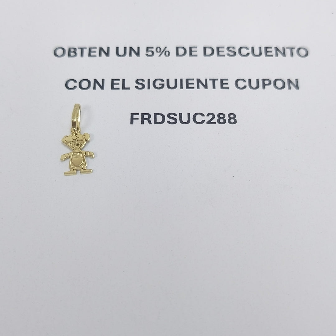 DIJE NIÑA 10K 0.3 GR (NUEVO)