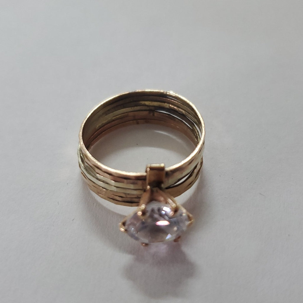 ANILLITO ORO COMBINADO 10 K 3,40 GRMS (SEMINUEVO)