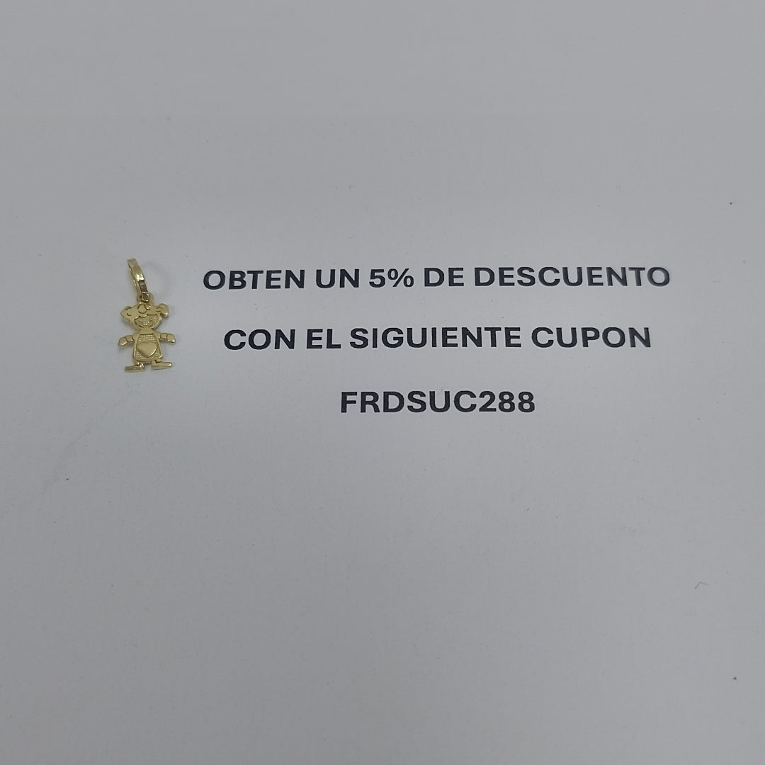 DIJE NIÑA 10K 0.3 GR (NUEVO)