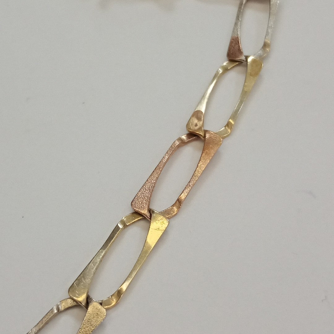 PULSERA ORO COMBINADO 14 K 6,50 GRMS (SEMINUEVO)