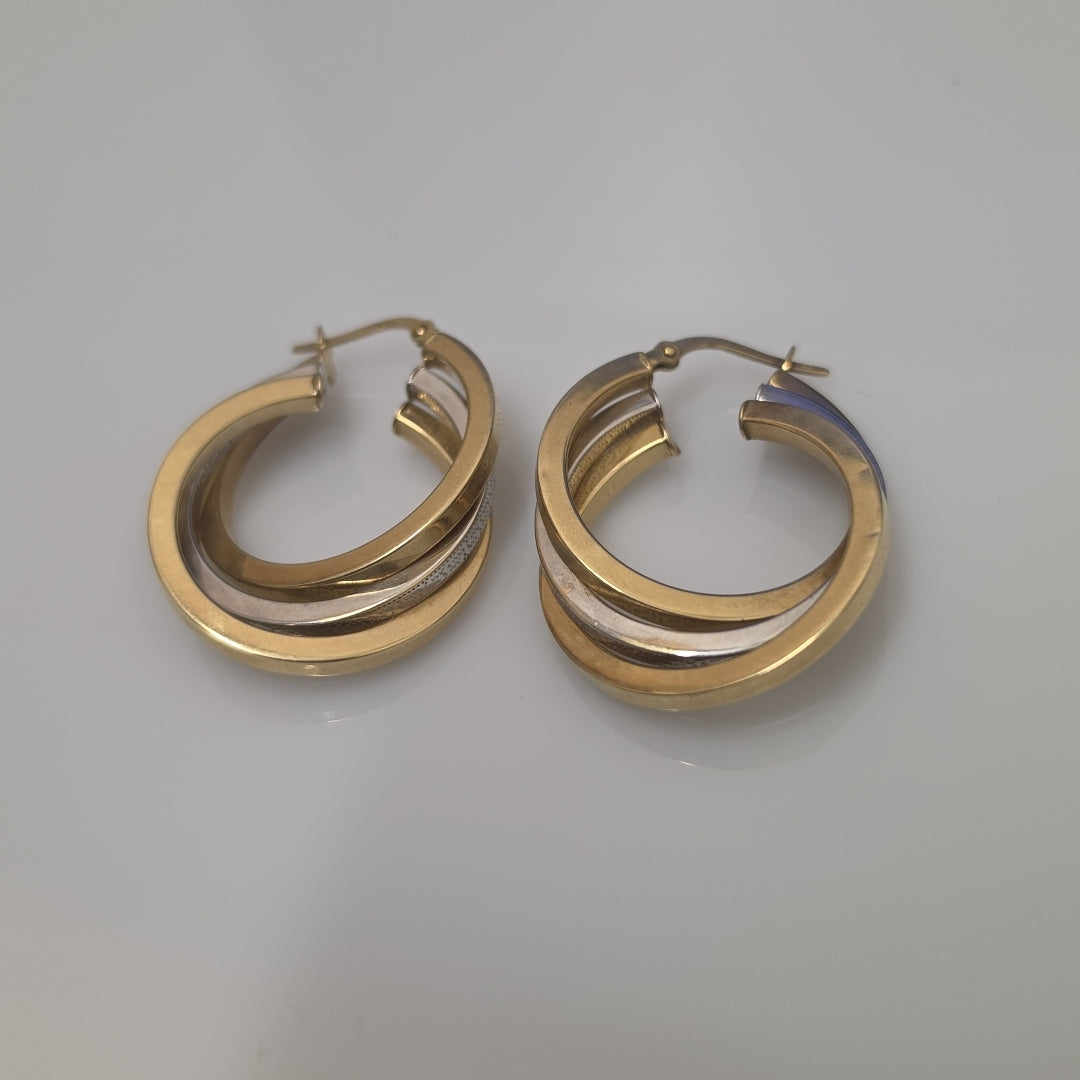 ARRACADAS PAR ORO 10 K 4.3 GRMS (SEMINUEVO)