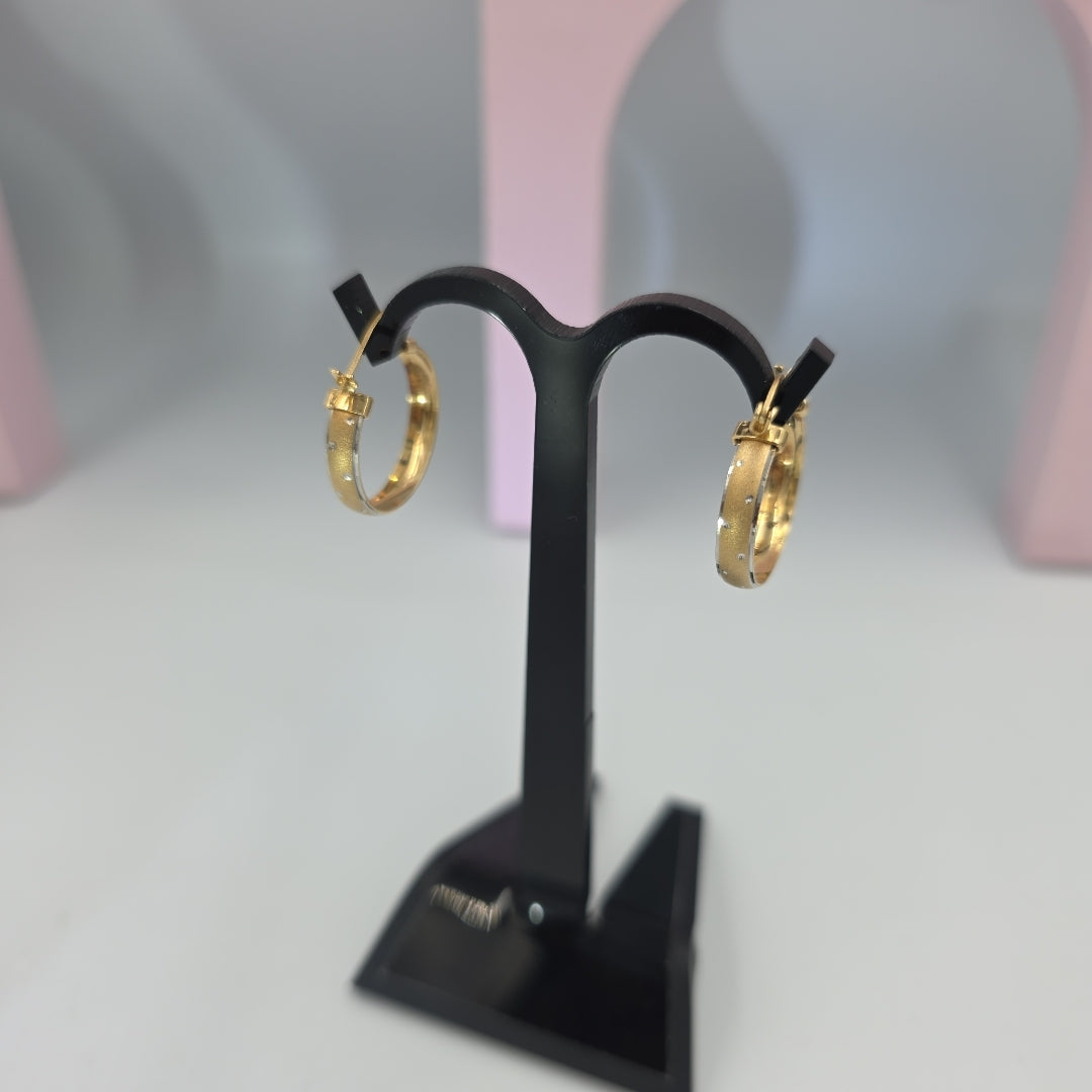 ARRACADAS PAR ORO 14 K 3.6 GRMS (SEMINUEVO)
