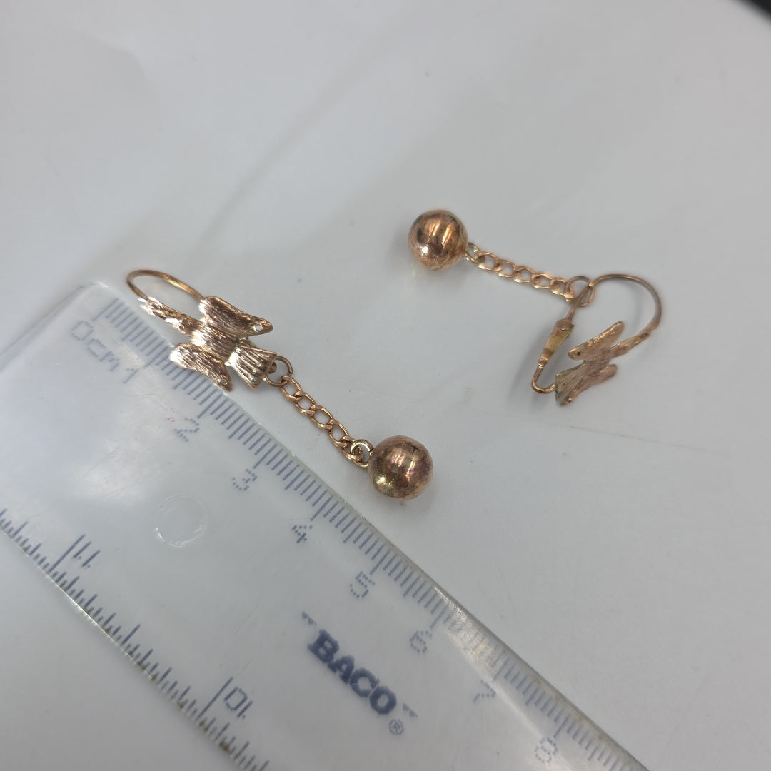 ARETES PAR ORO 8 K 3.2 GRMS (SEMINUEVO)