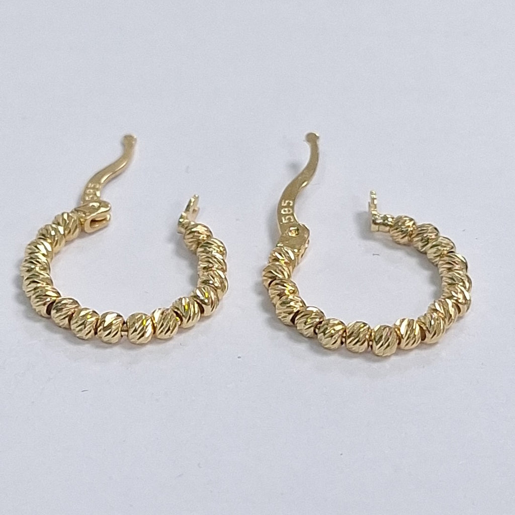 ARRACADAS PAR ORO 14 K 2.7 GRMS (SEMINUEVO)