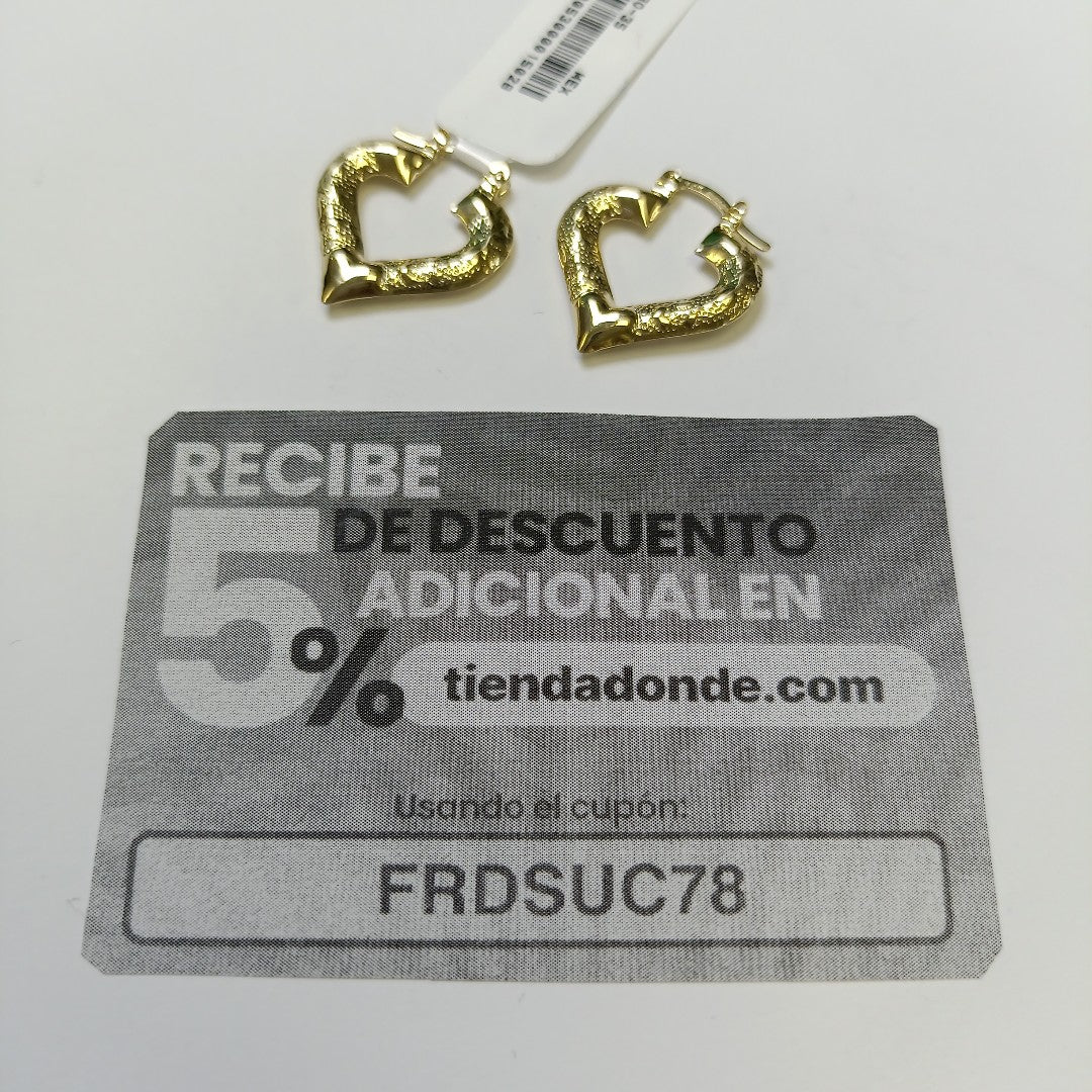 ARETES ARRACADAS 14K 1.7 GR (NUEVO)