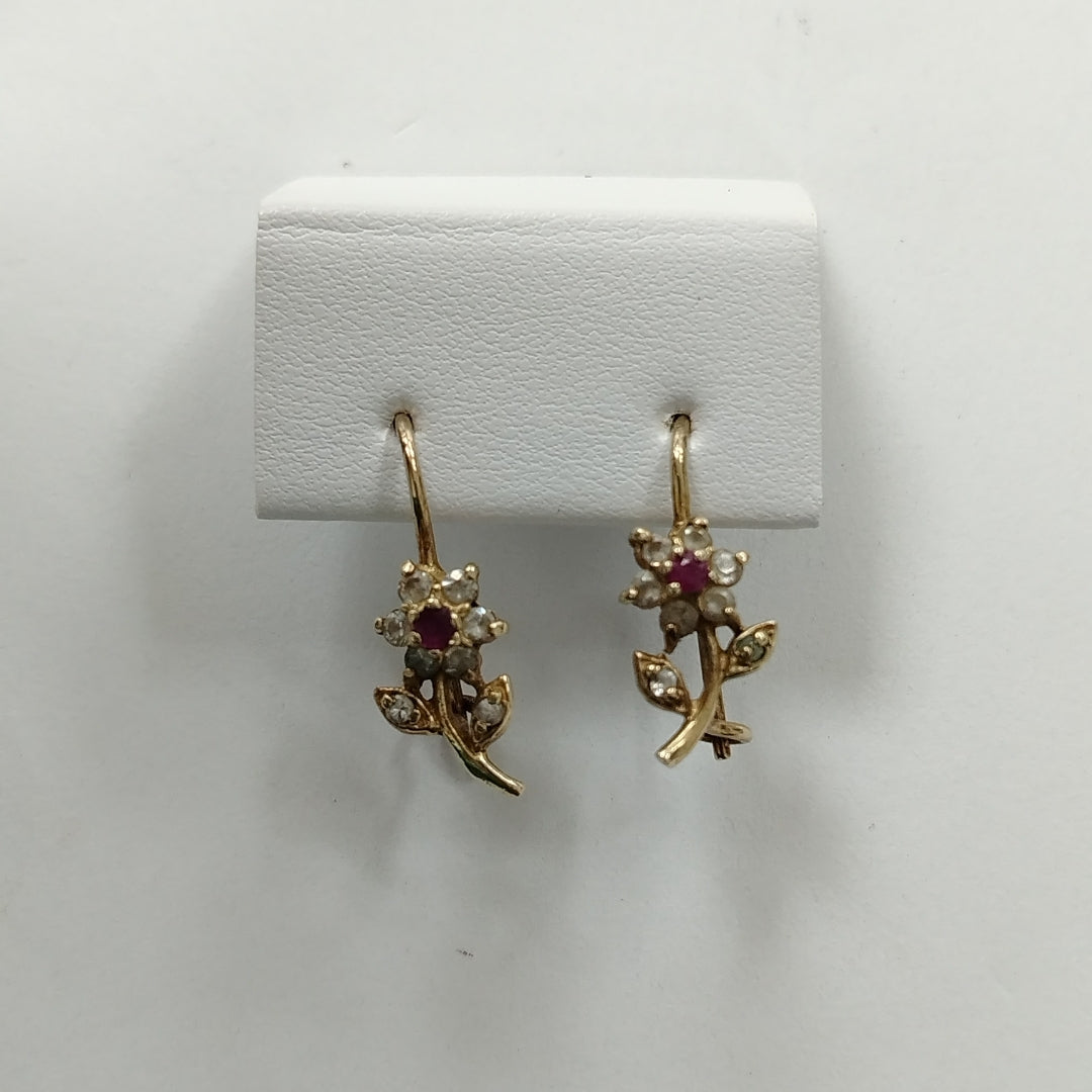ARETES PAR ORO 10 K 2,10 GRMS (SEMINUEVO)
