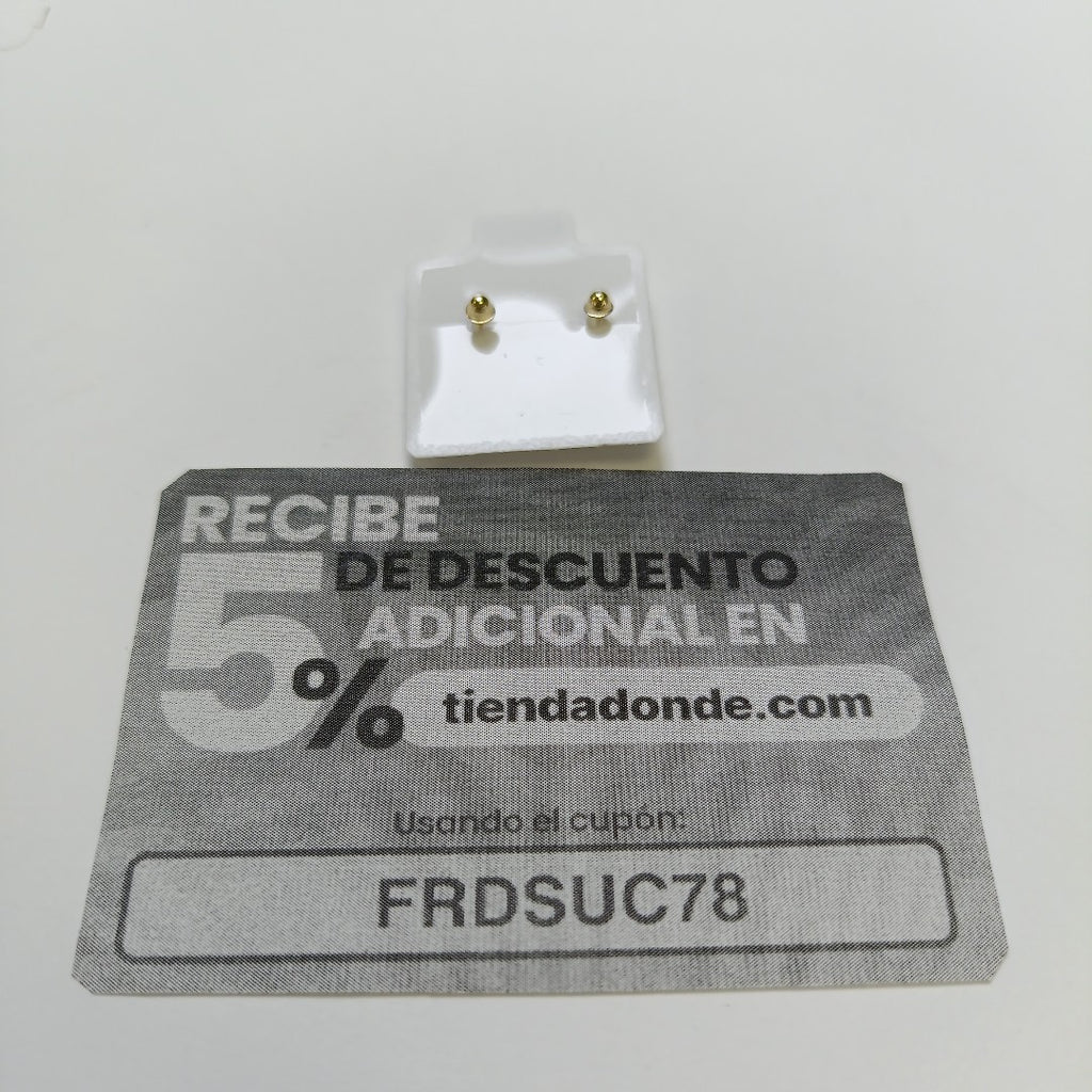 BROQUELES BROQUE FIG CEREZA C ESMALTE 14K 0.2203 GR (NUEVO)
