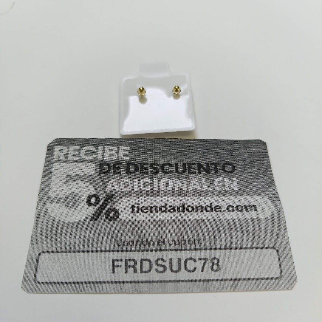 BROQUELES BROQUE FIG CEREZA C ESMALTE 14K 0.2203 GR (NUEVO)