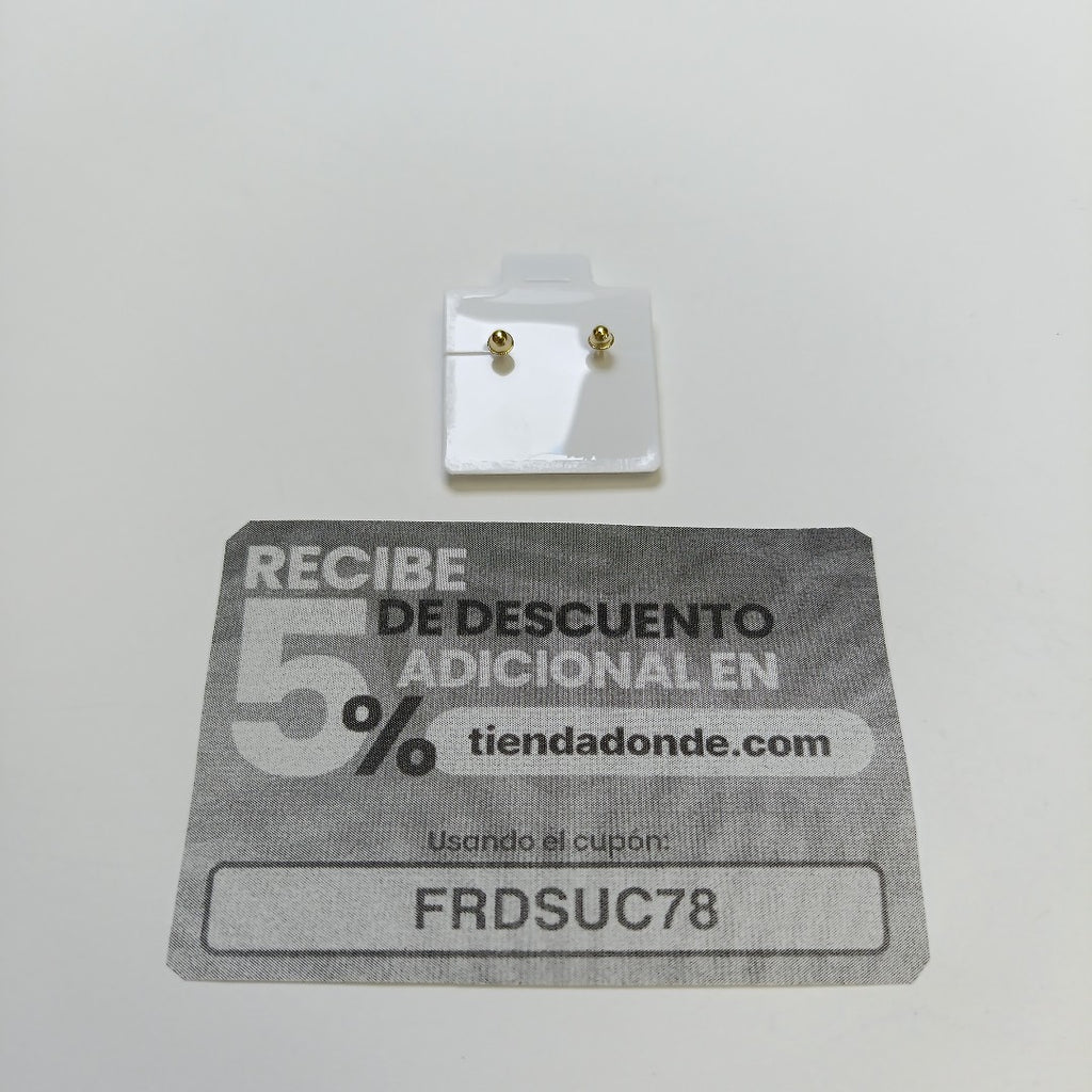 BROQUELES BROQUEL FIG CAPIBARA 14K 0.2657 GR (NUEVO)