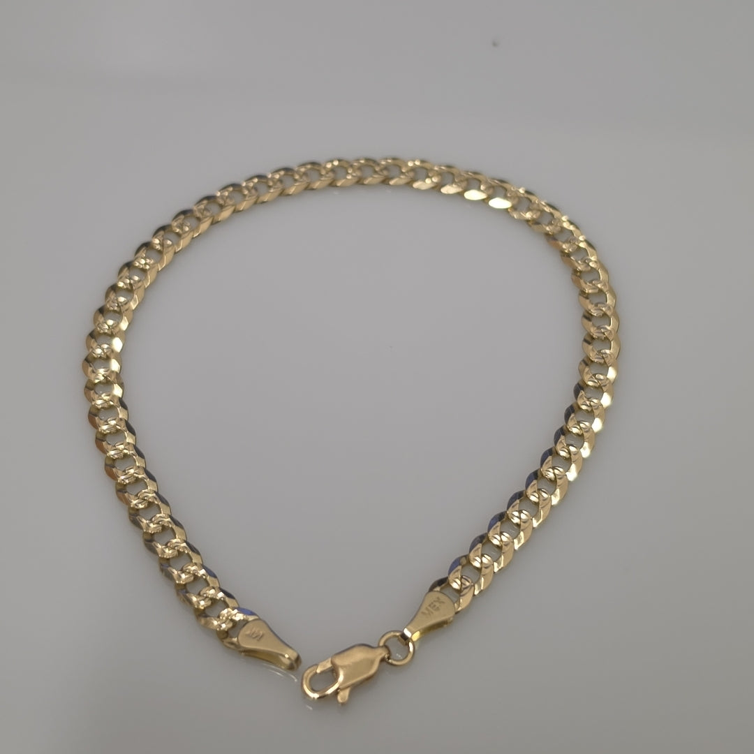 PULSERA BARBADA 14K 21 CM 7.5 GR (NUEVO)