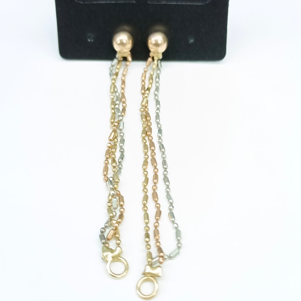 ARETES PAR ORO 14 K 3,00 GRMS (SEMINUEVO)