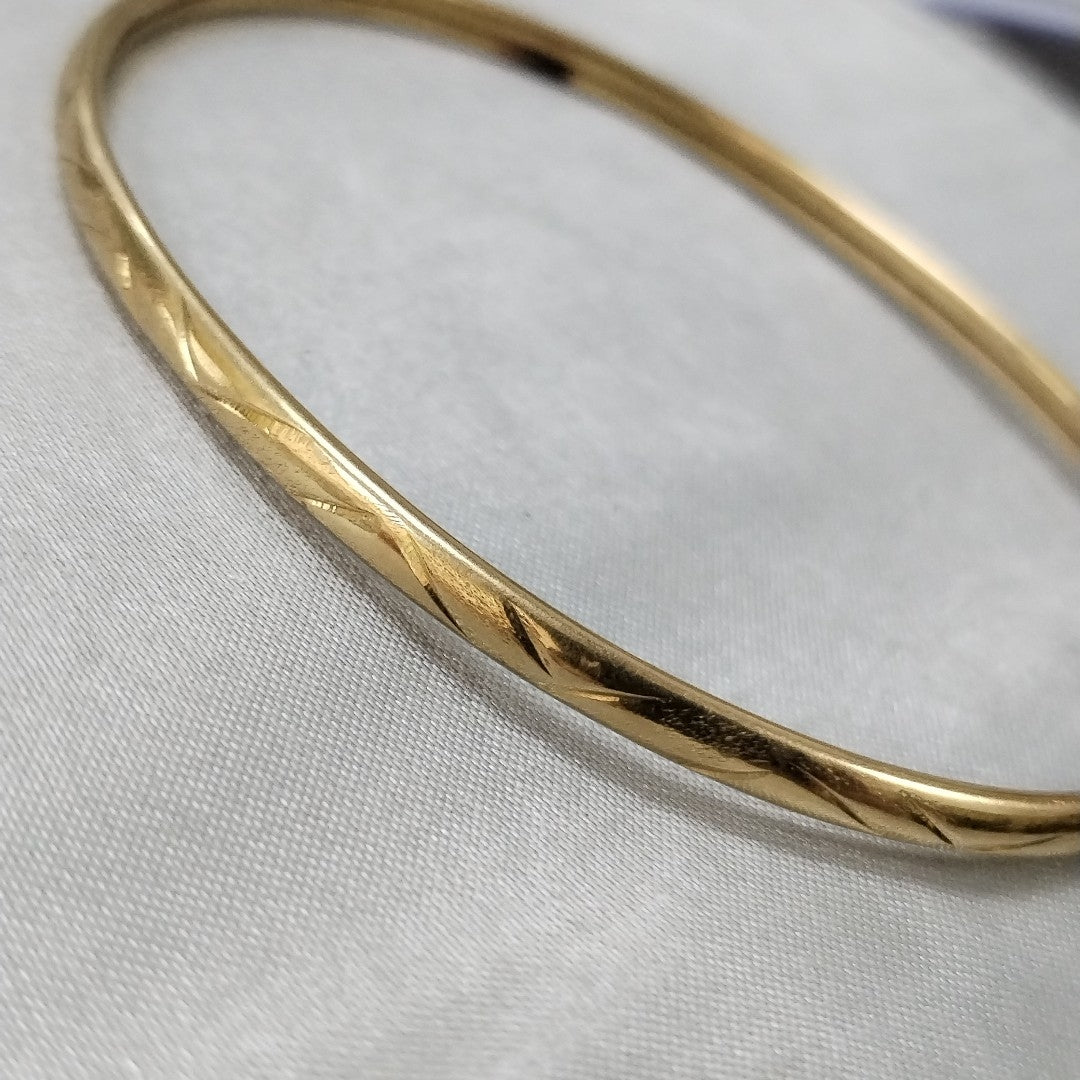PULSERA RIGIDA ORO 10 K 4,90 GRMS (SEMINUEVO)